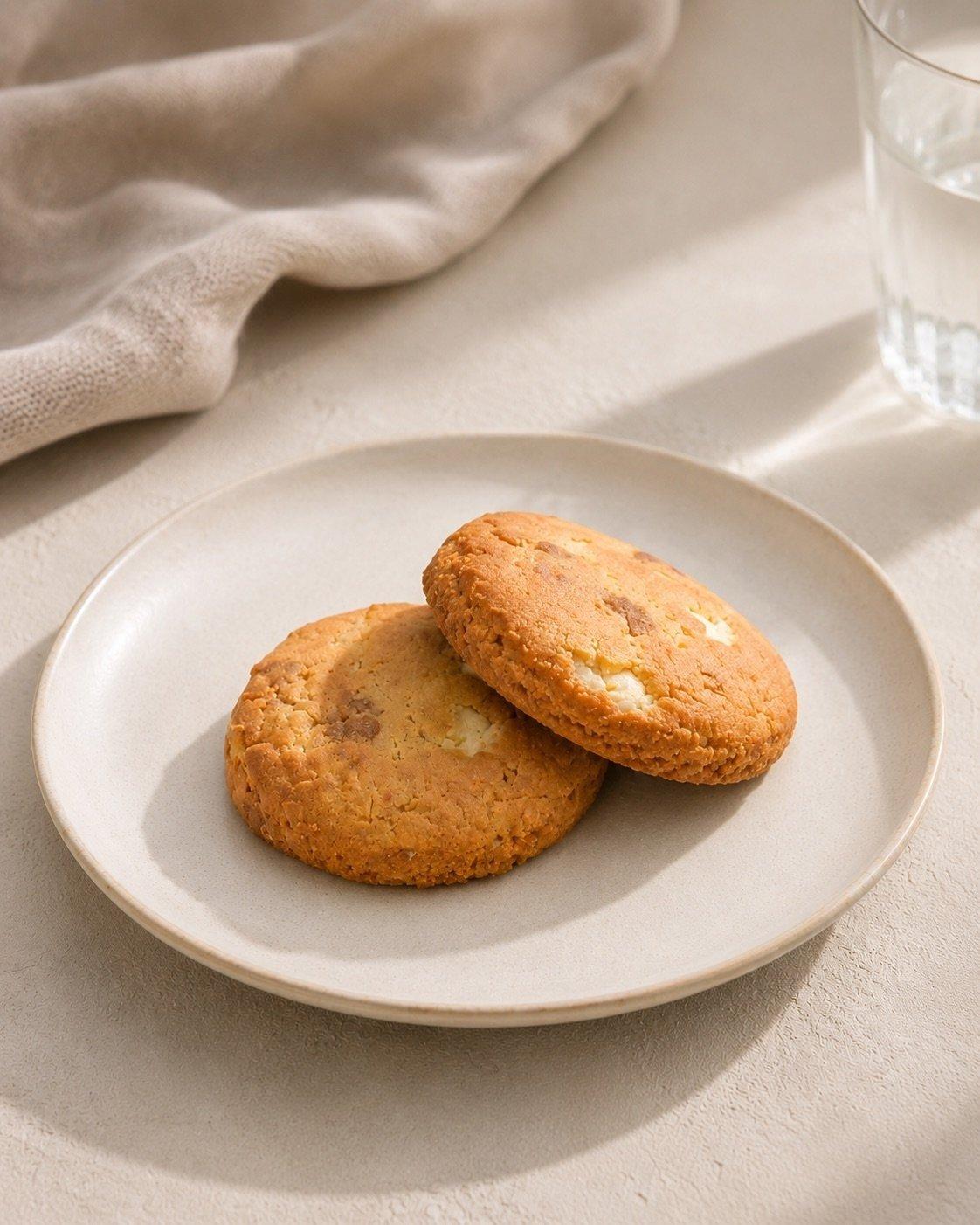 Ginger, White Chocolate & Coconut Macaron Cookie