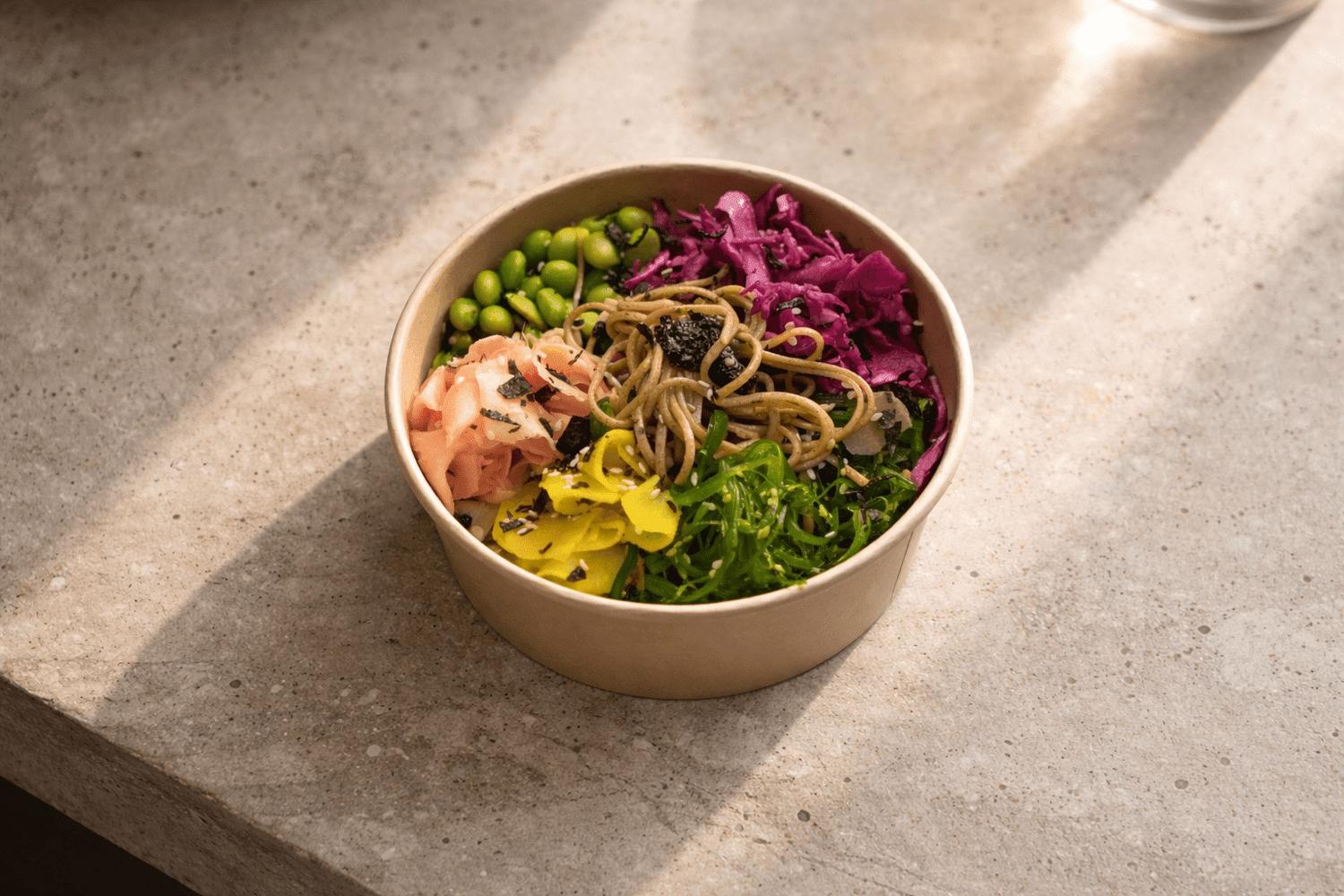 Soba Noodle Bowl, Yuzu, Mirin & Soy Dressing