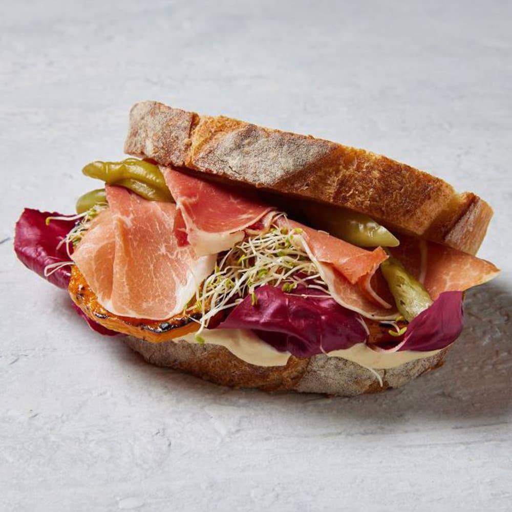 Prosciutto and Camembert Sandwich