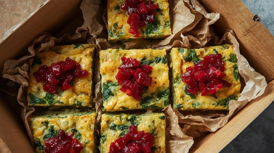 Sweet Potato Frittata with Beetroot Relish