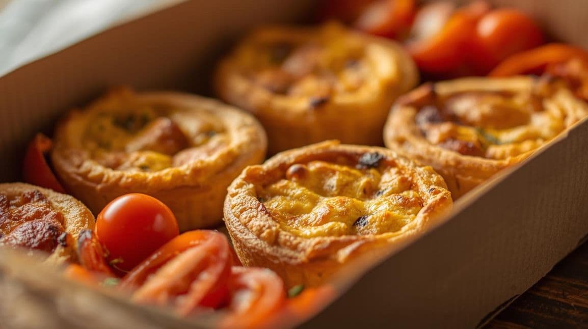 Roasted Vegetable & Emu Egg Quiche