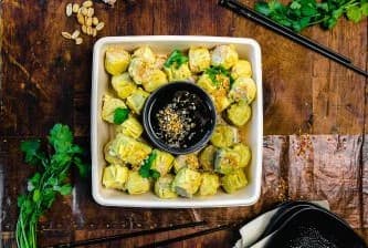 Spicy Chicken Dumpling Platter