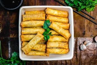 Vegetable Spring Rolls Platter 