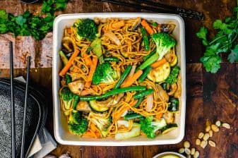 Penang Satay Noodles Platter