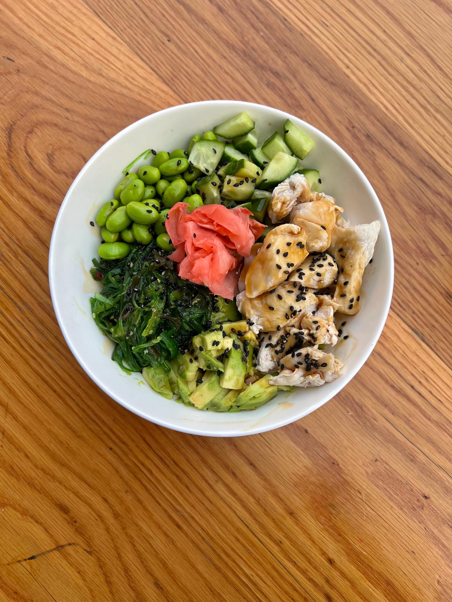 Cooked Chicken Poke 