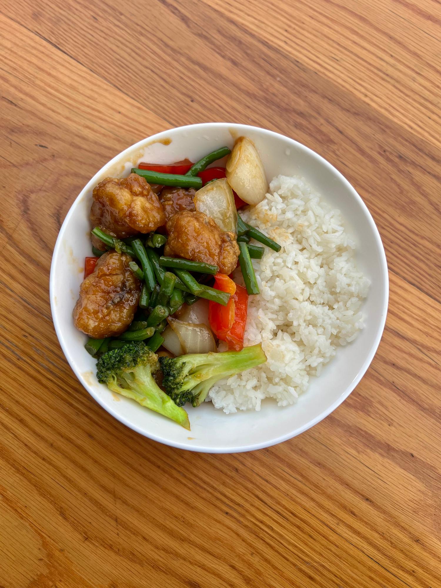 Crispy Monkfish Stir Fry