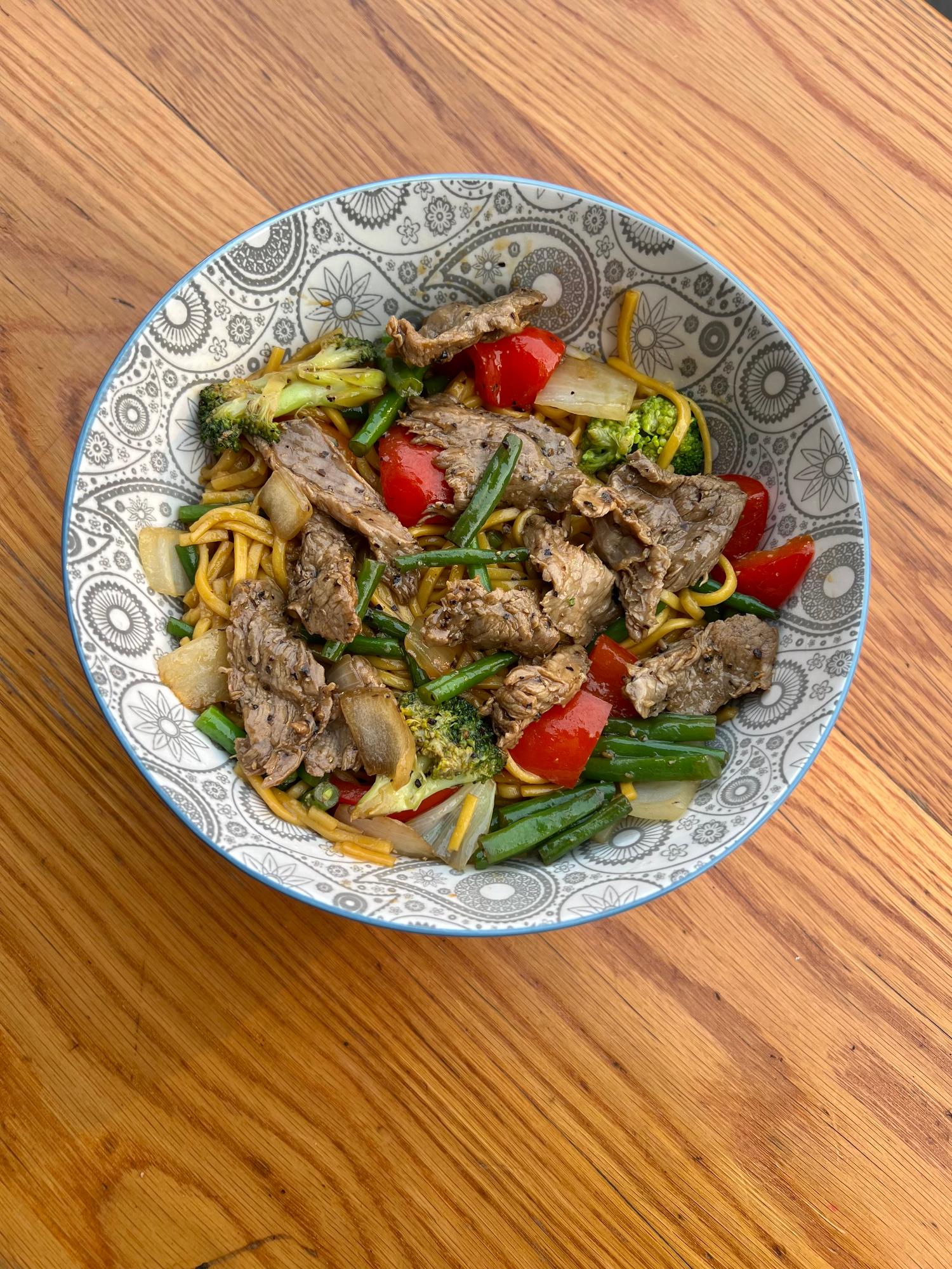 Beef Flank Steak Noodles