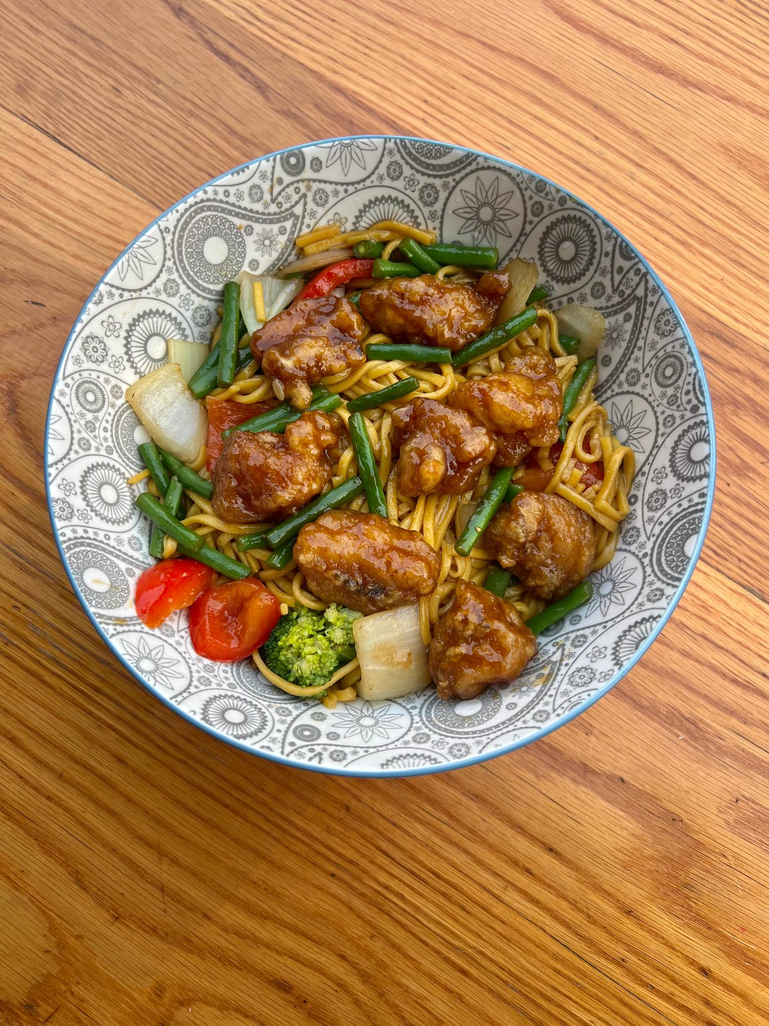Crispy Monkfish Noodles