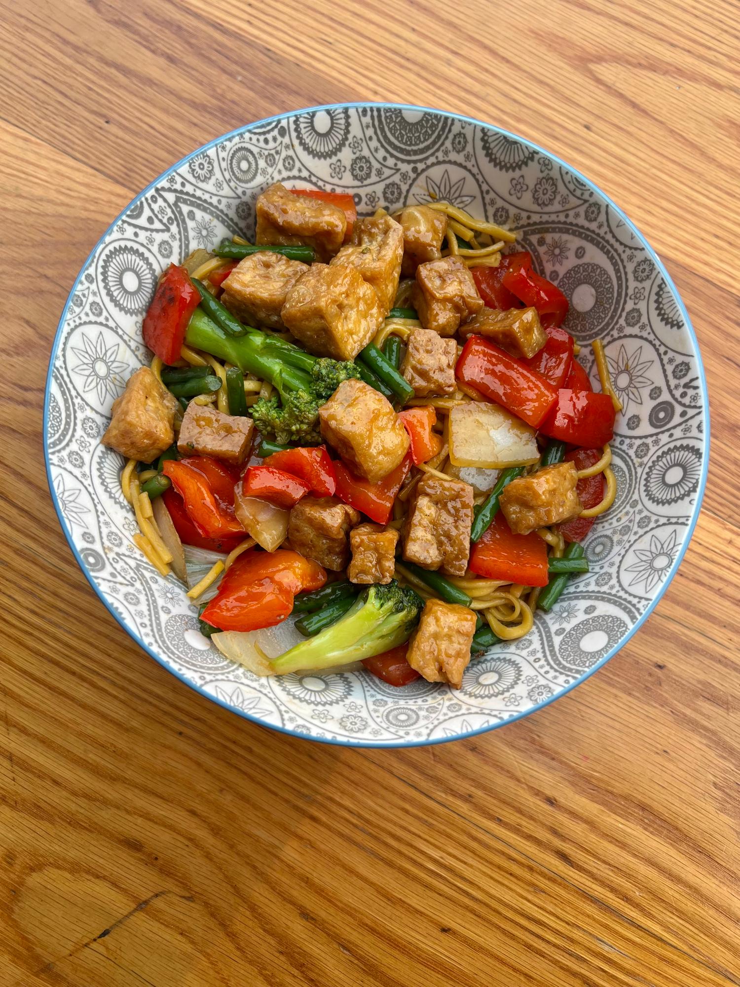Crispy Tofu Noodles
