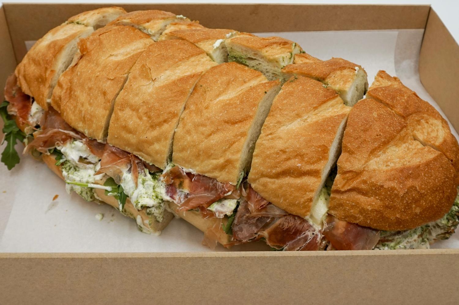 Burrata & Prosciutto Sandwich (Platter)