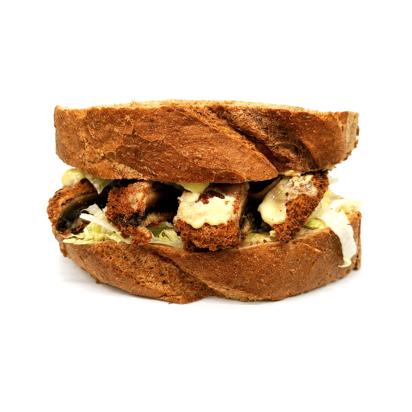 Crumbed Mushroom Sandwich (Single)