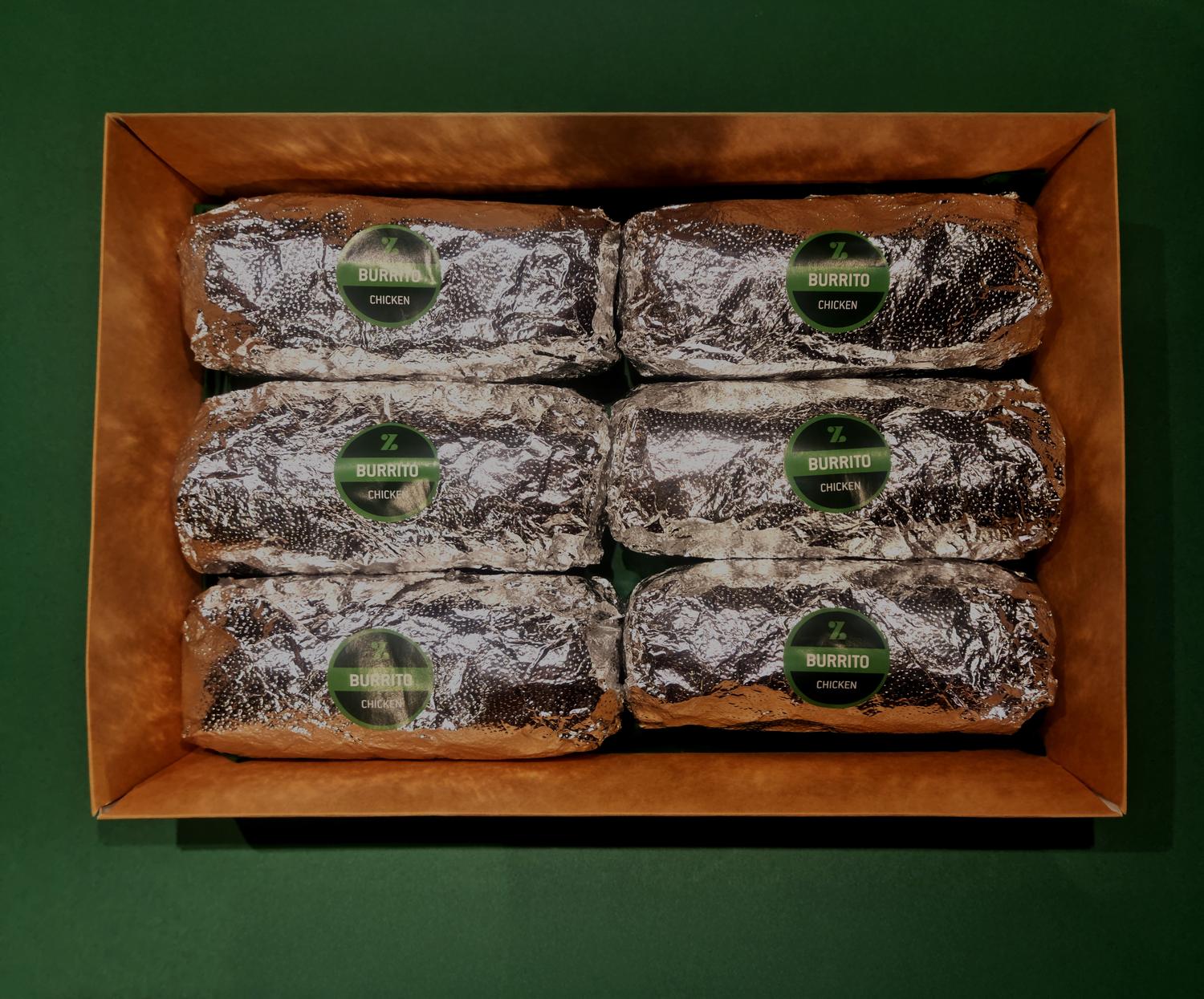 Chipotle chicken & Chipotle Sauce Burrito Platter 