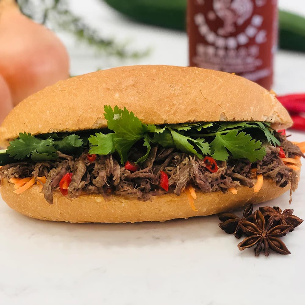 Pho Beef Brisket Baguette