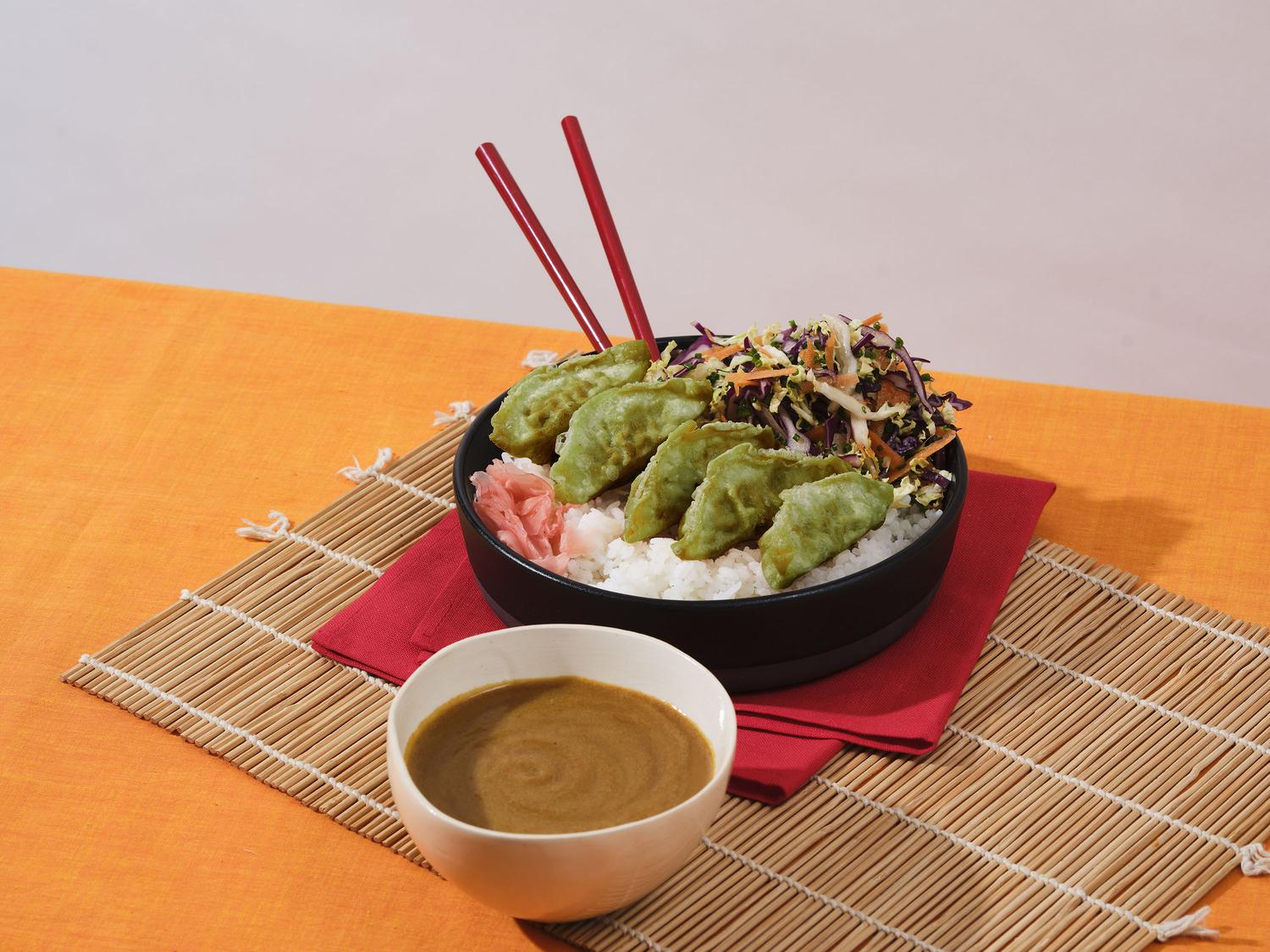 Veggie Gyoza Katsu Curry