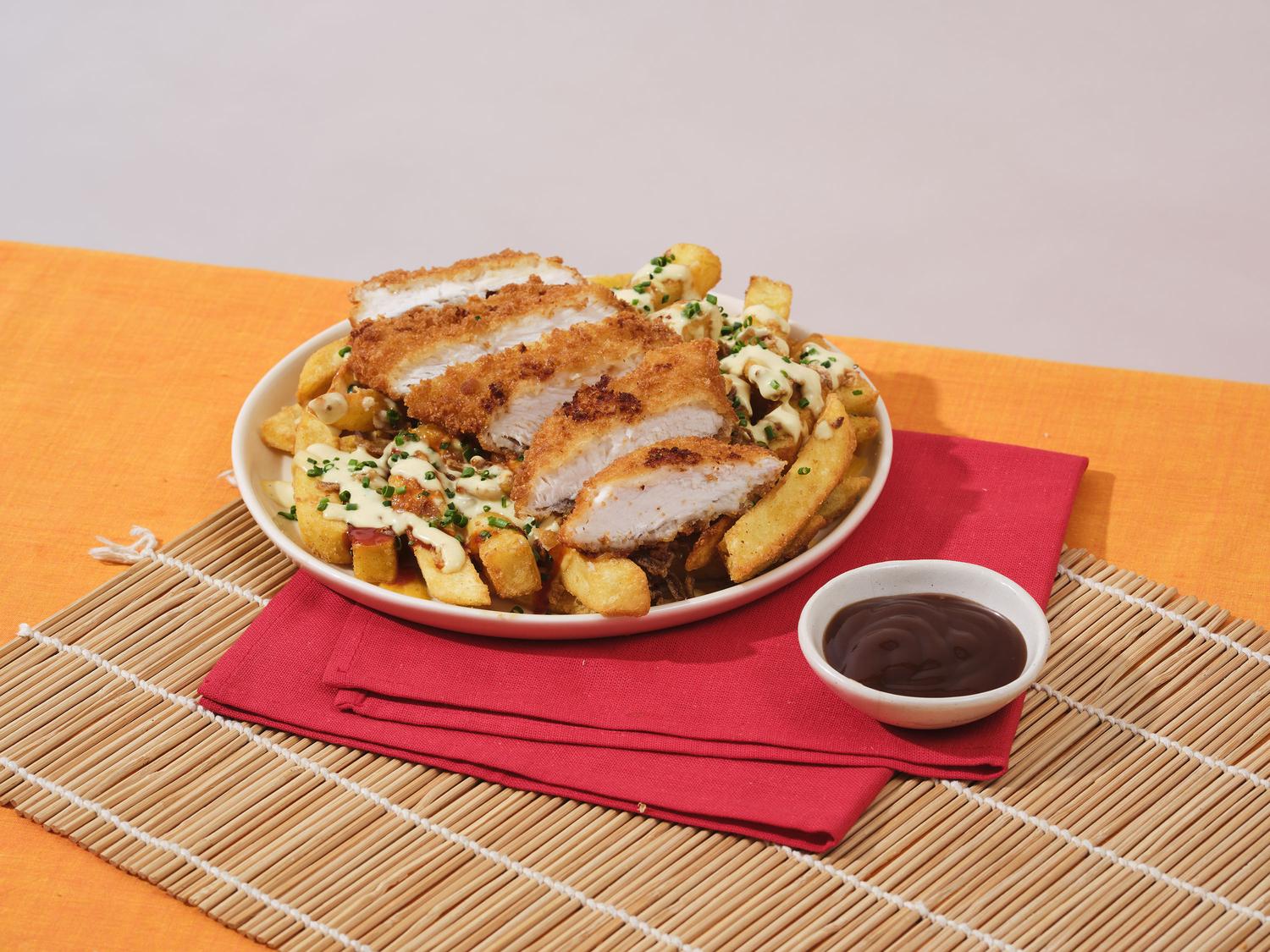 BBQ Katsu Loaded Fries