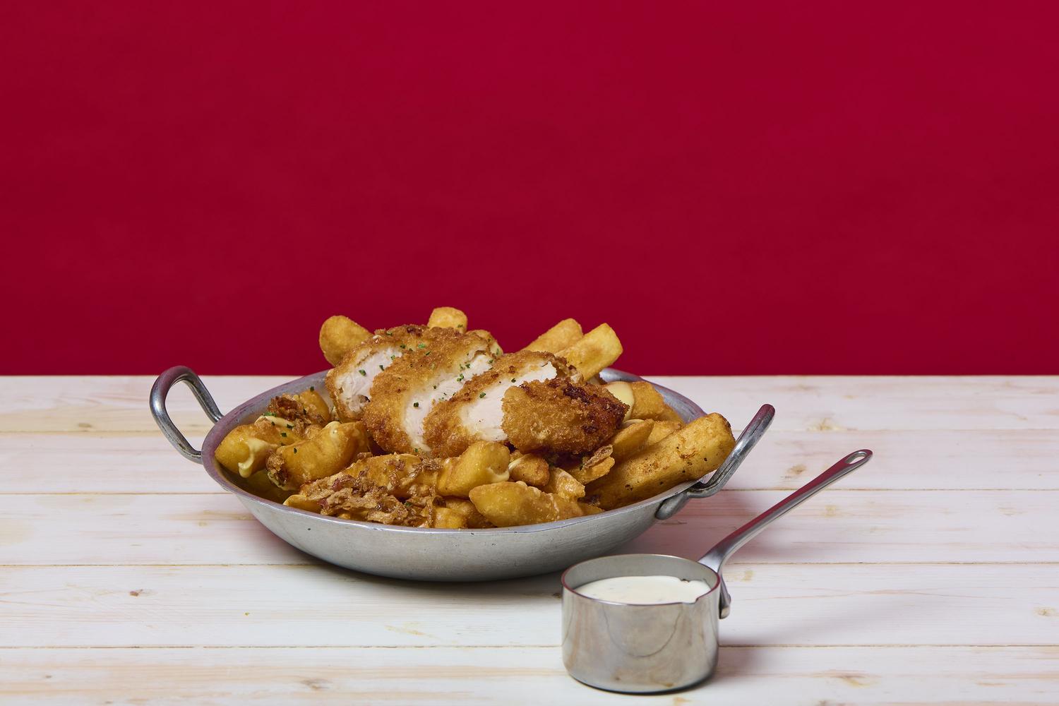 Garlic Chicken Loaded Fries