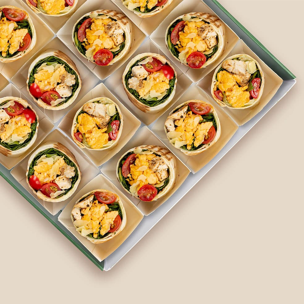 Chicken Breakfast Wrap Platter (16 Pieces)