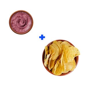 Purple Sweet Potato Dip with Tortilla Chips