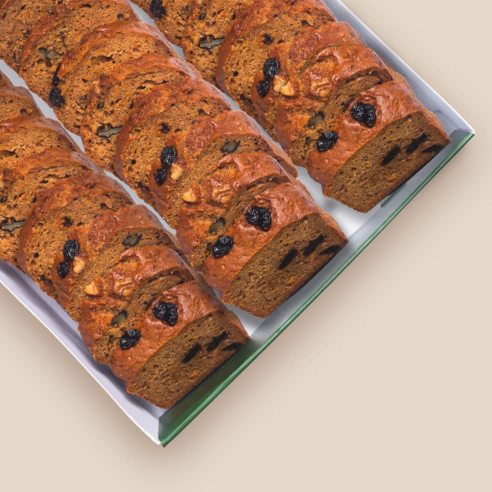 Walnut Raisin Carrot Cake (24 Pieces)