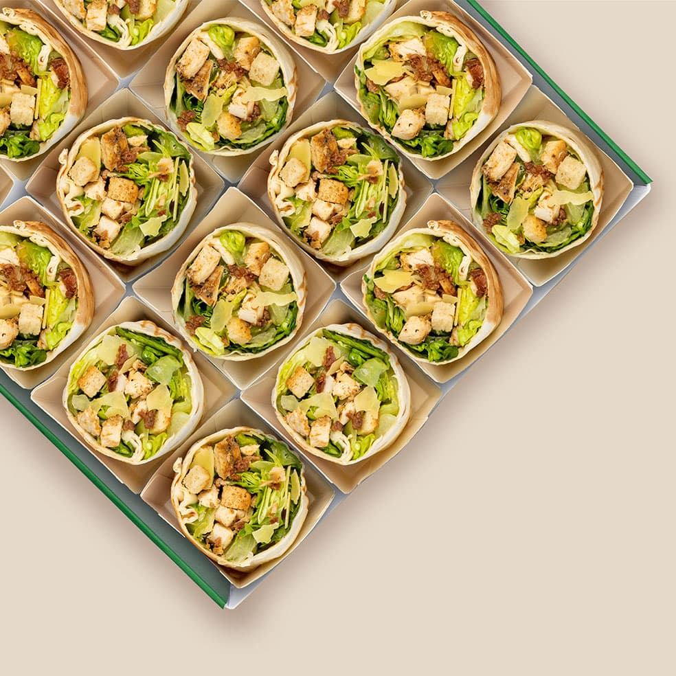 Hail Caesar Mini Wrap Platters (16 Portions)