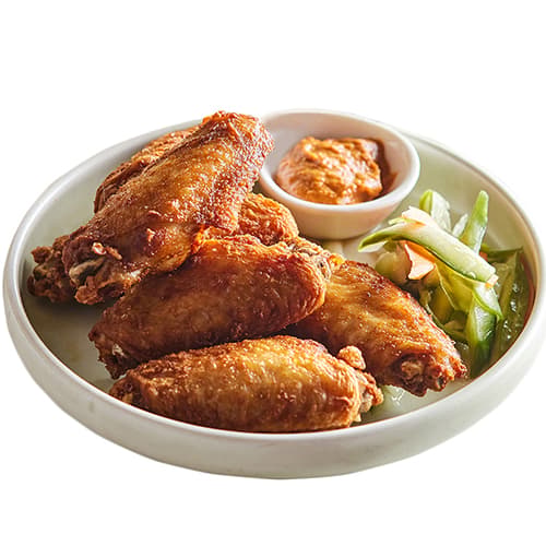 Fried Chicken Wings & Sweet Chilli (Single Serve)