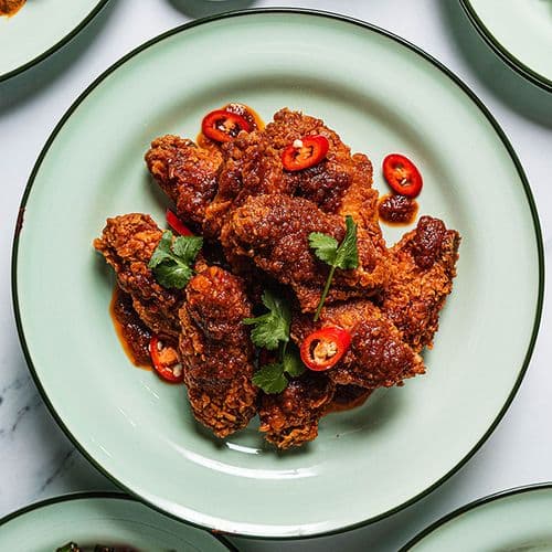 Fried Chicken Wings & Sweet Chilli (Bulk in Tray)