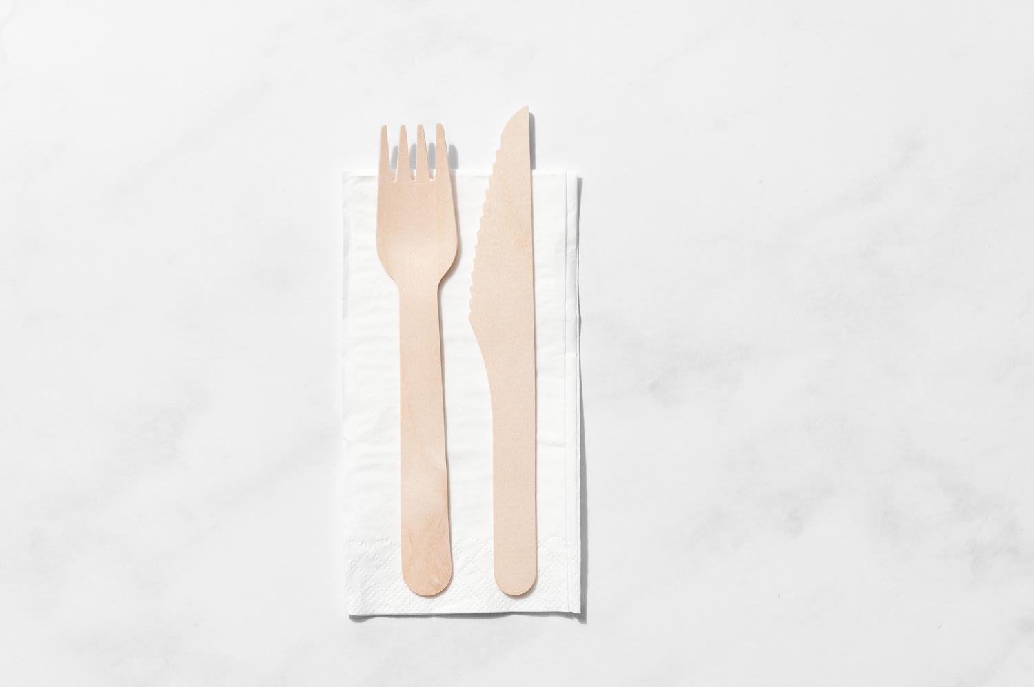 Knife, Fork, and Napkin
