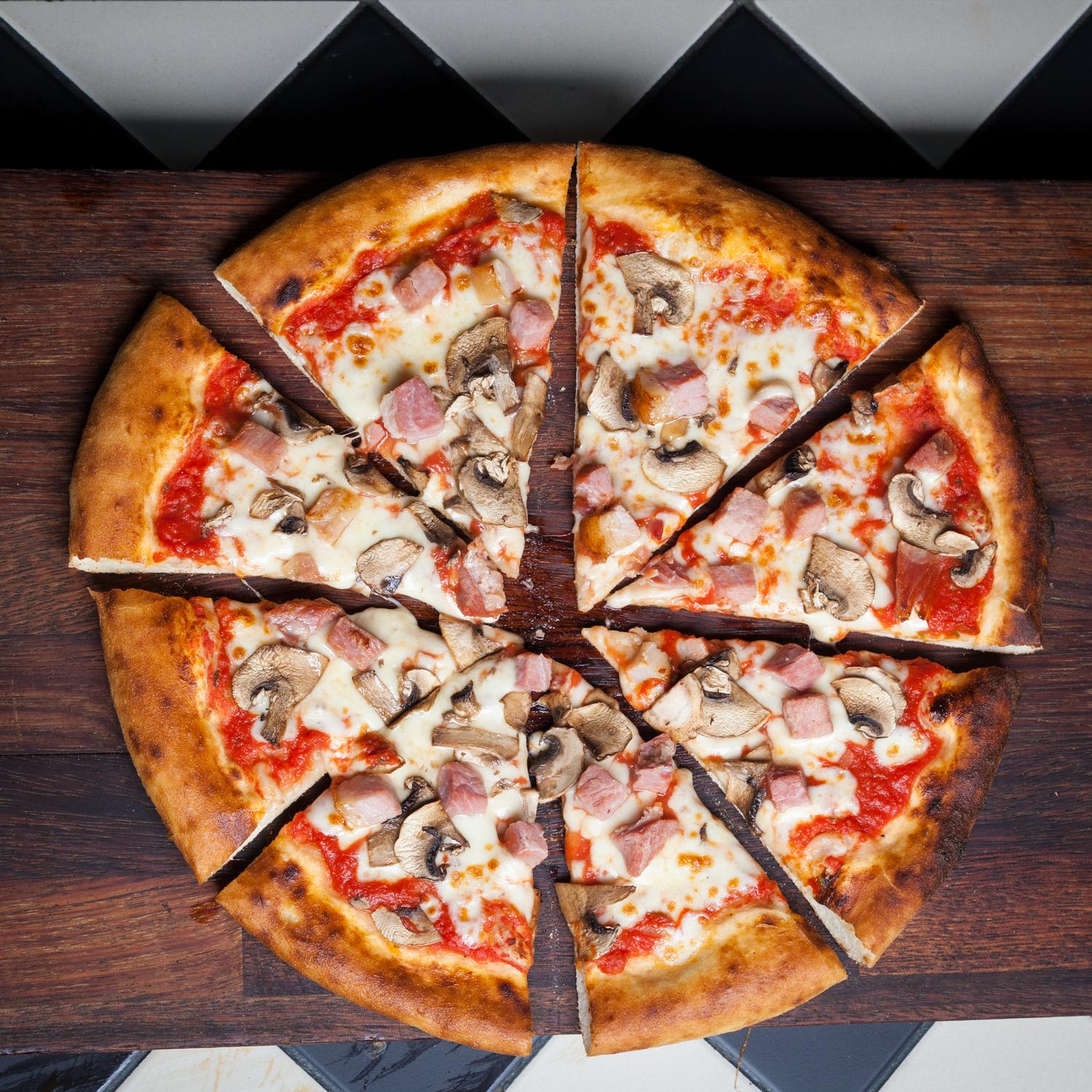 Ham & Mushroom Pizza