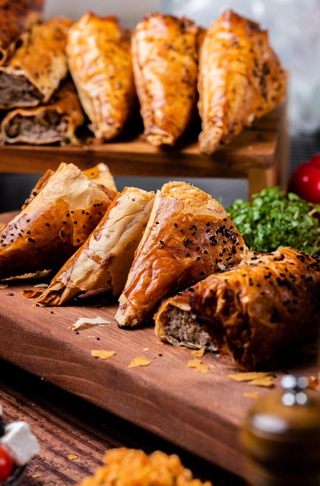 Roasted Ham and Cheese Filo Pastry