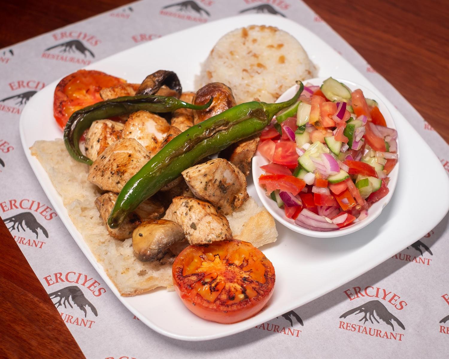 Chicken Shish plate