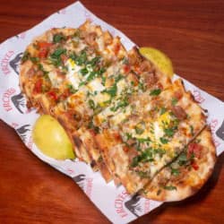 Spinach, Cheese, Lamb & Egg - Meat Pide