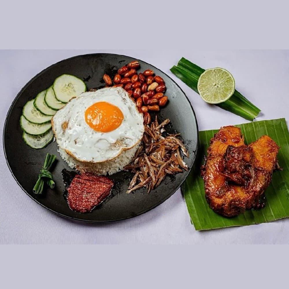 Nasi Lemak with Sambal Fish