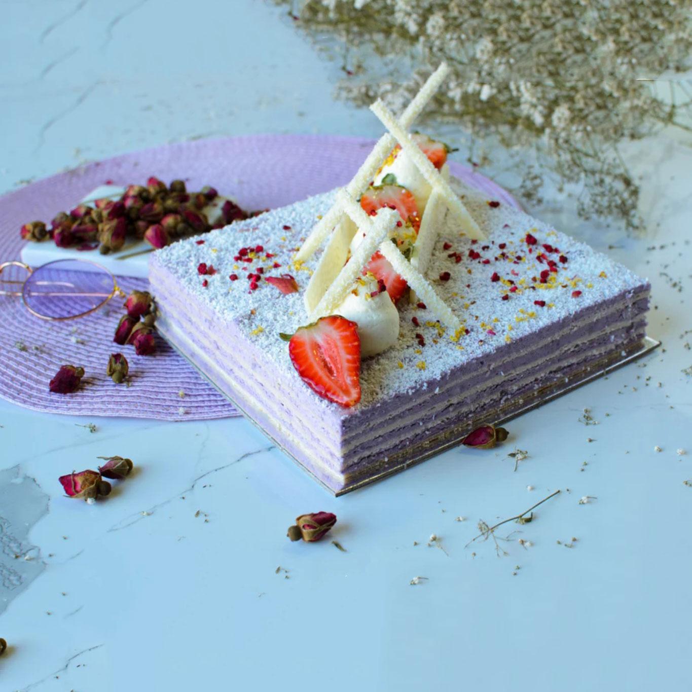 Taro and Coconut Cake (Nut-free) 