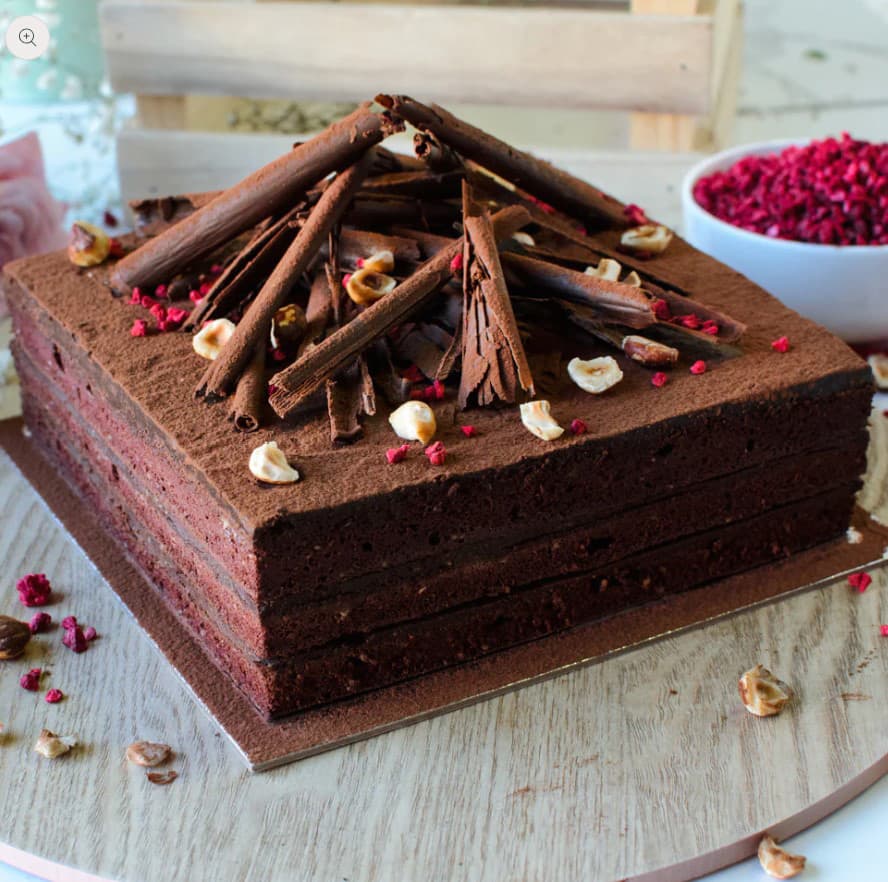 Vegan Choc Hazelnut Cake 