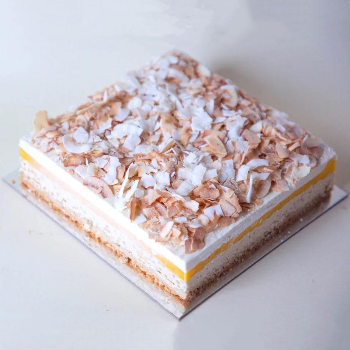 Mini Slice Mango & Coconut Sago Cake (Box of 15)