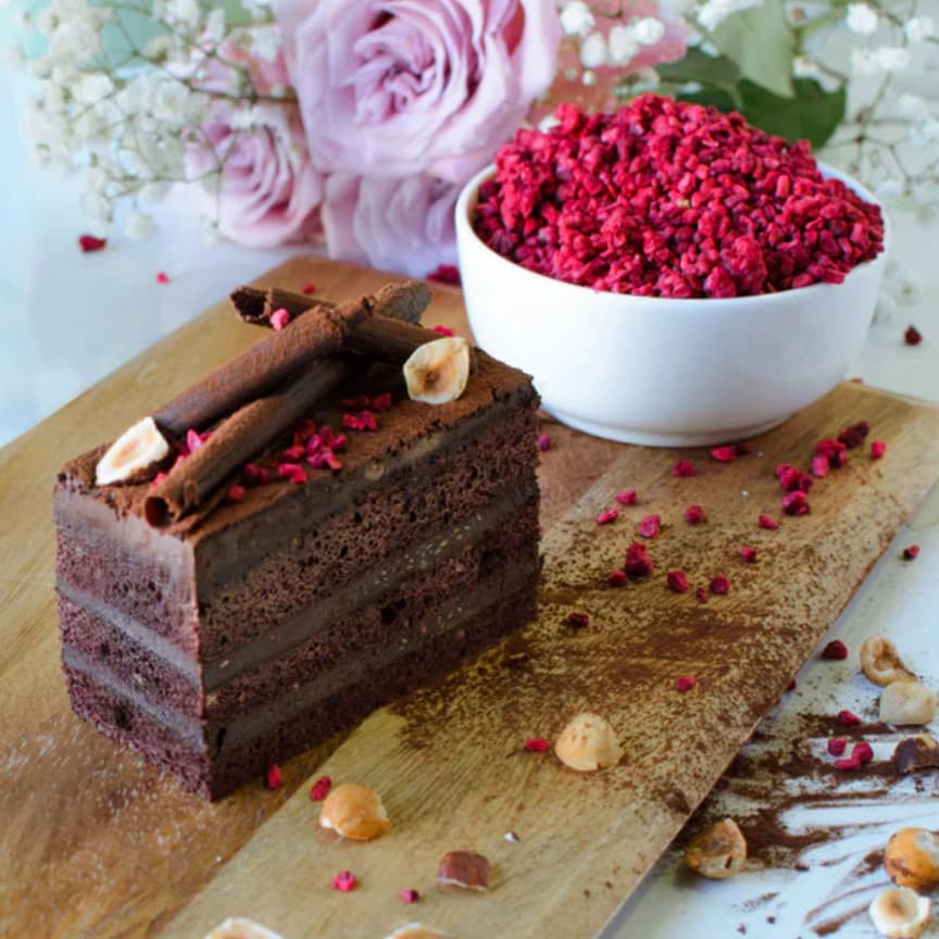 Mini Vegan Choc Hazelnut Cake Slice (Box of 12)