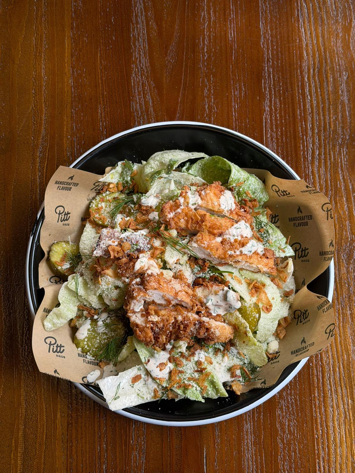 Buttermilk Crispy Chicken Iceberg Ranch Salad