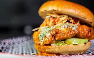 Buttermilk Chicken Hot Fire Burger