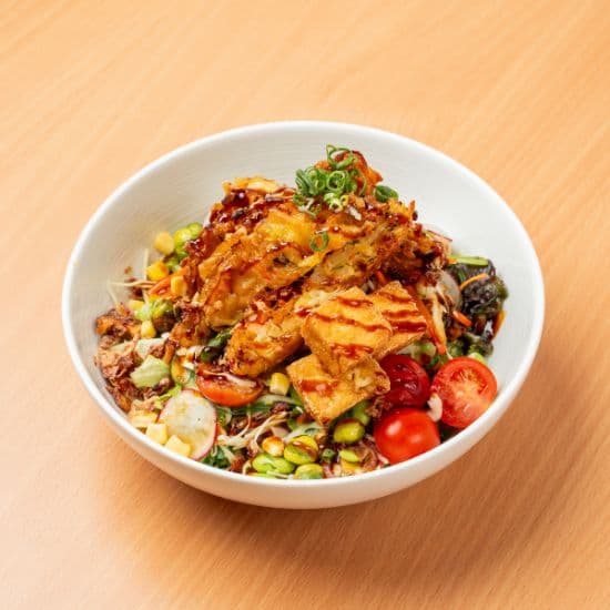 Teriyaki Tofu Poke (Gluten Free and Vegan) 