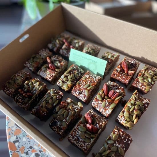 Gluten Free and Vegan Nut Slices