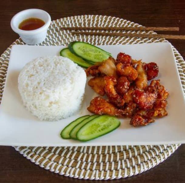 Honey Chicken With Rice