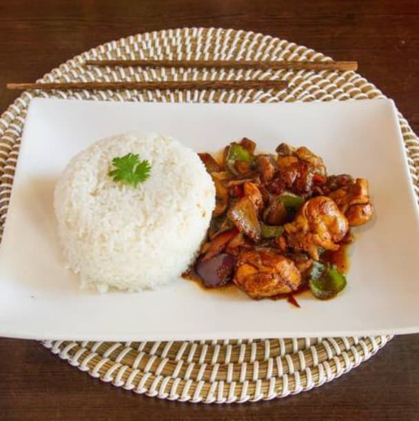 Stir Fry Chicken With Rice