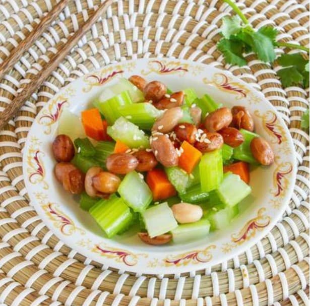 Celery With Peanuts