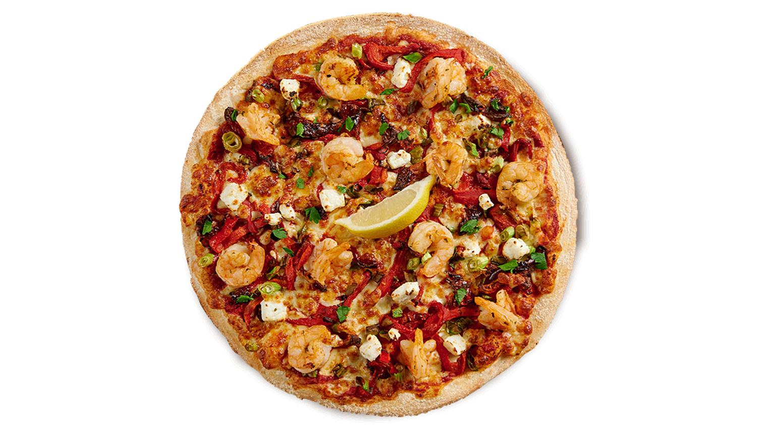 Garlic Prawn Pizza