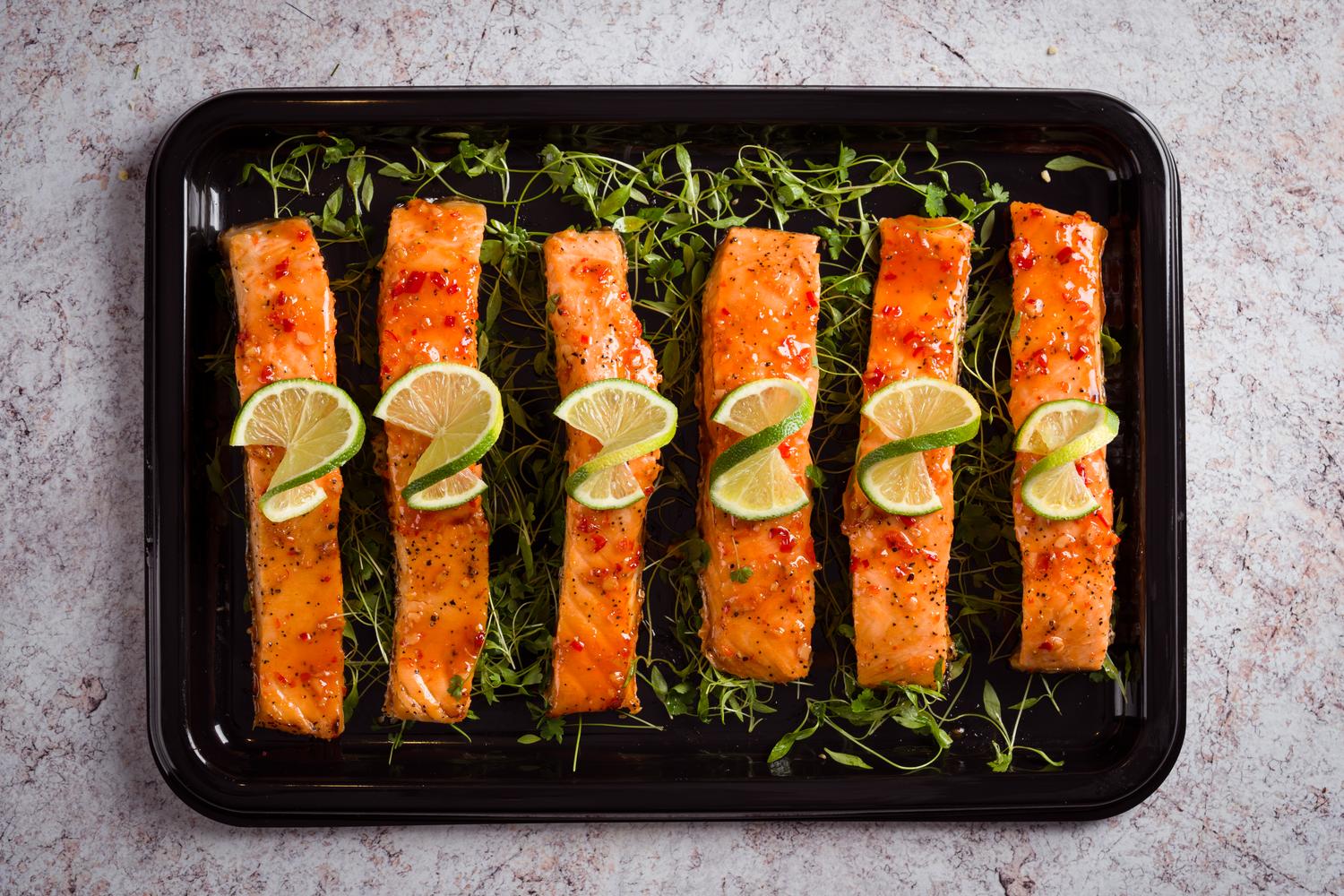 Sweet Chilli Glazed Salmon (serves 6)