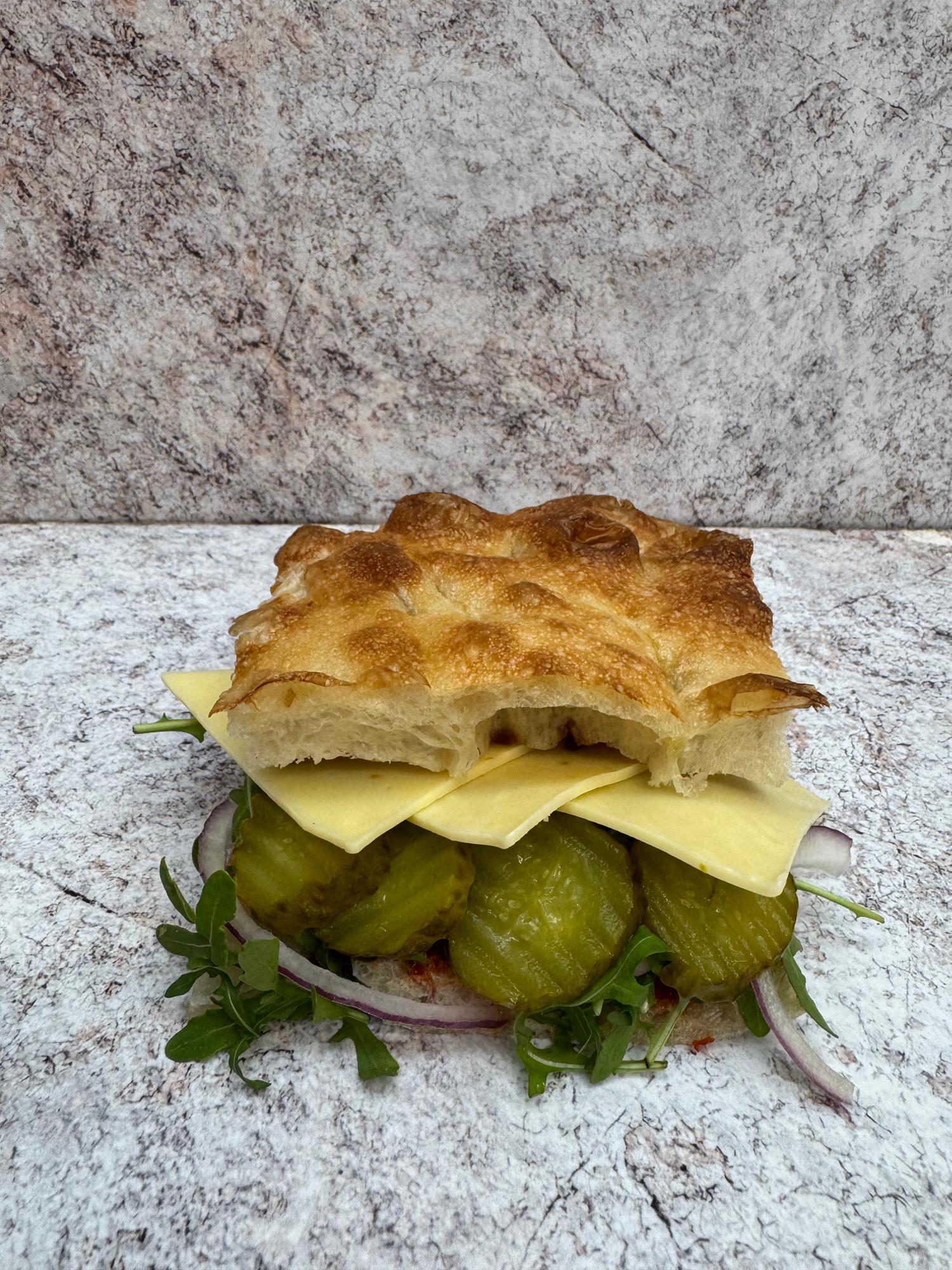 Cheese Ploughman's Focaccia