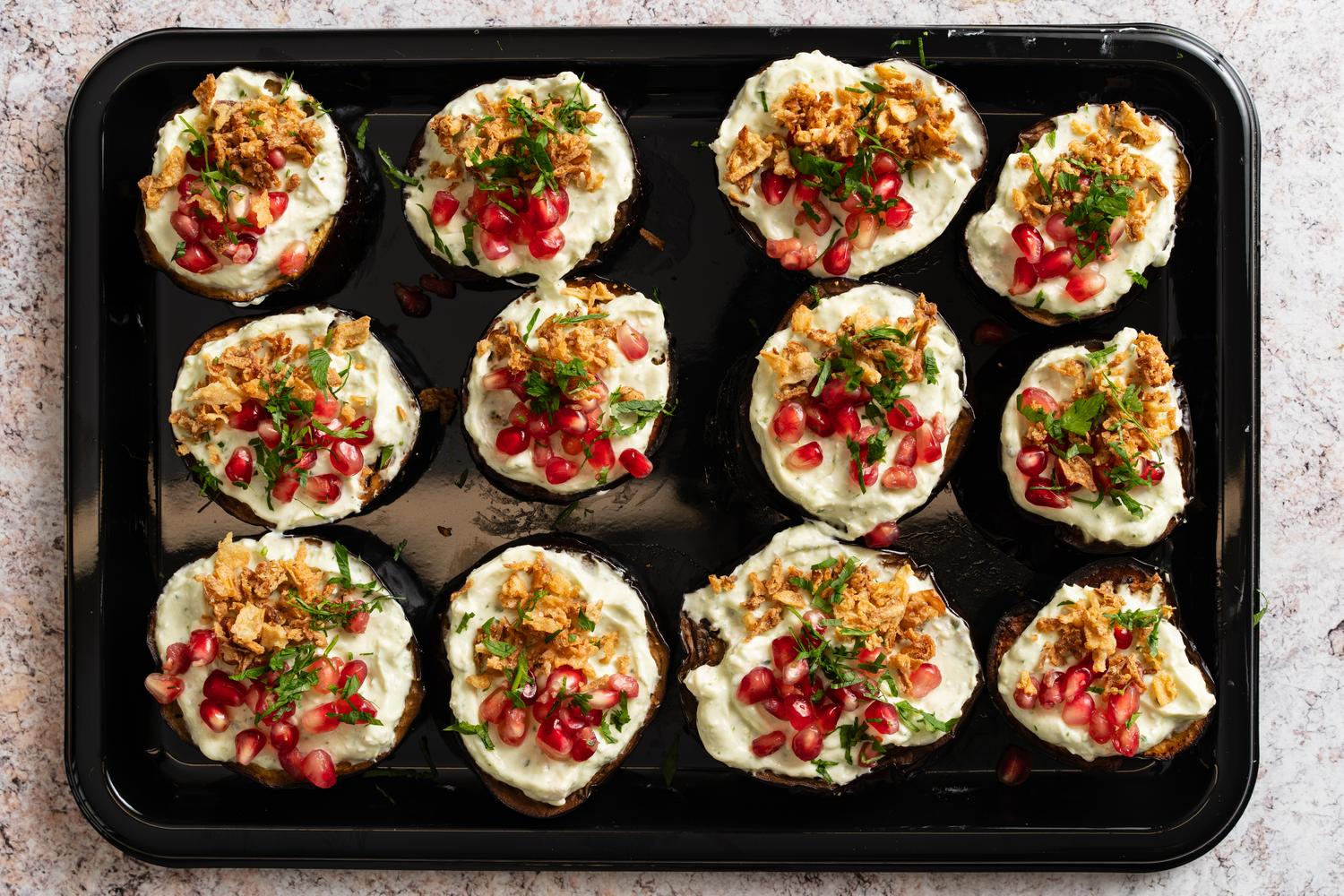 Aubergine Salad (Serve 6) 