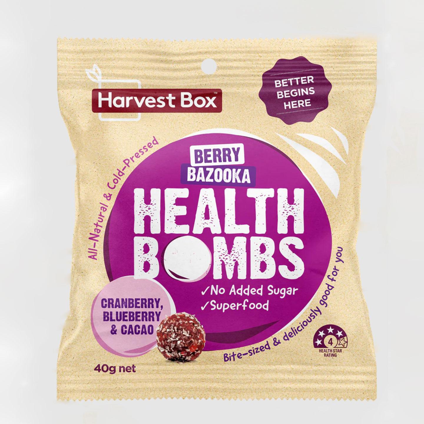 Berry Bazooka Health Bombs Harvest (Box of 10x40g)