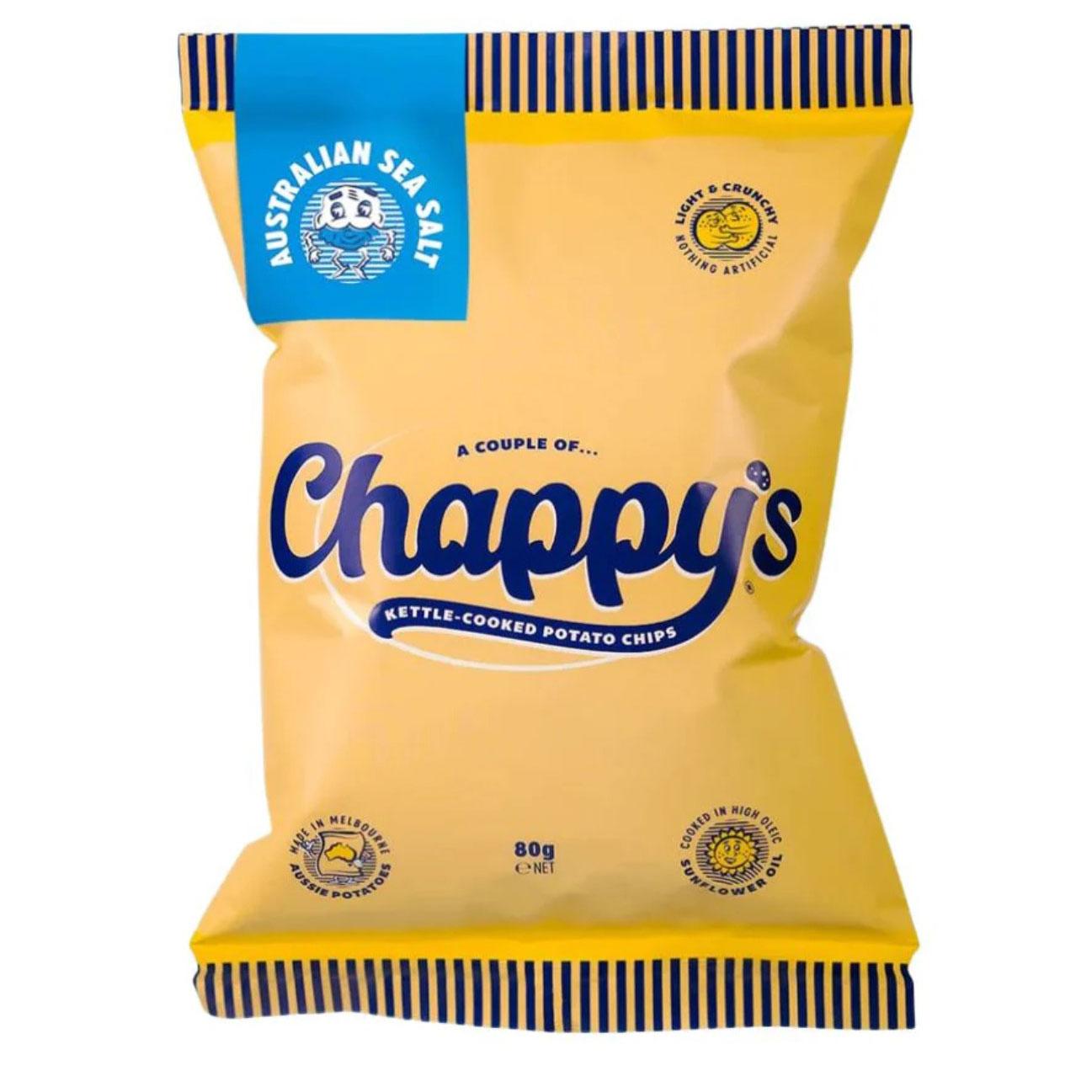  Australian Sea Salt Chappy Chips (Box of 20x45g) 