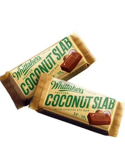 Whittaker Coconut Slab (Carton of 50 x 50G)